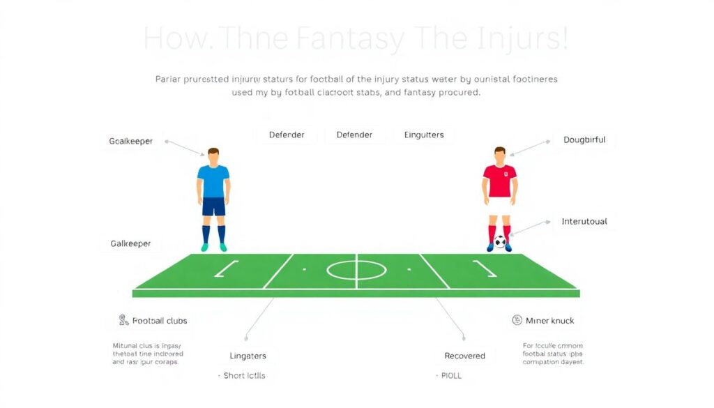 Статусы травм по позициям: голкиперы защитники полузащитники нападающие - иллюстрация