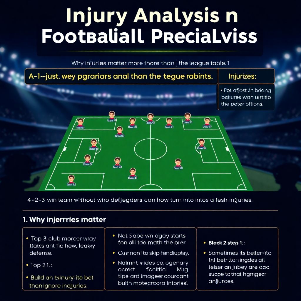 Прогнозы на матчи с учетом динамики травм и актуального состояния команд