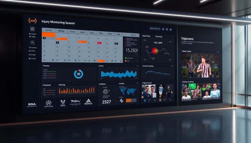 Сравнение календарей травм по сезонам - иллюстрация
