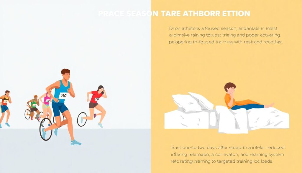 Травмы и восстановление в повторяющихся соревнованиях - иллюстрация