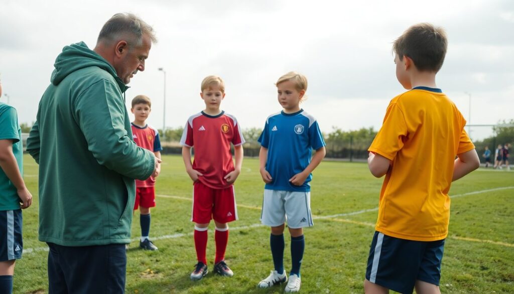 Интервью с тренером о выборе состава на игру - иллюстрация