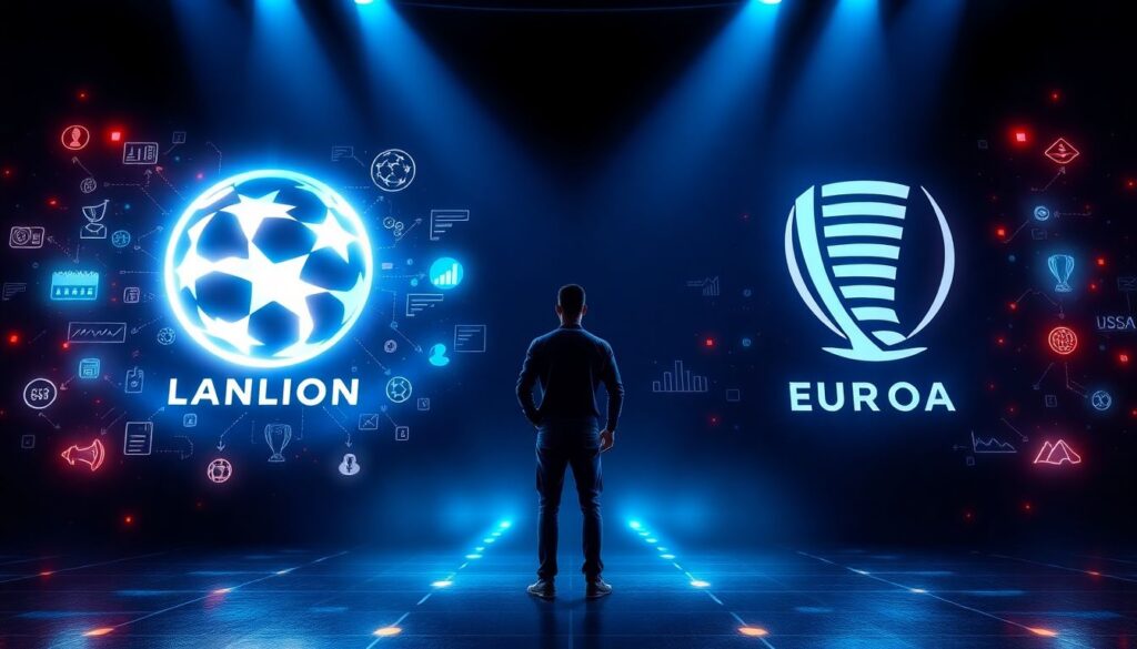 Подготовка к видам турниров: лиги чемпионов и лиги Европы - иллюстрация