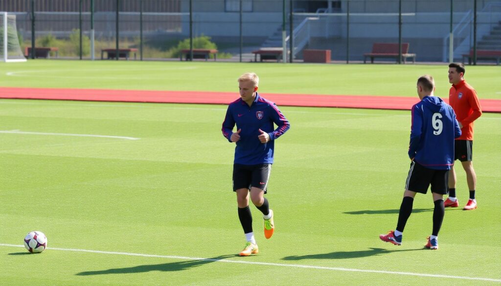 Подготовка к матчам в рамках лиг и еврокубков - иллюстрация