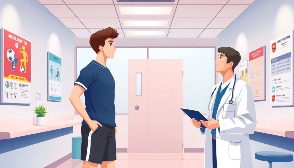 Новости о вызове на матч: медосмотр и тесты - иллюстрация