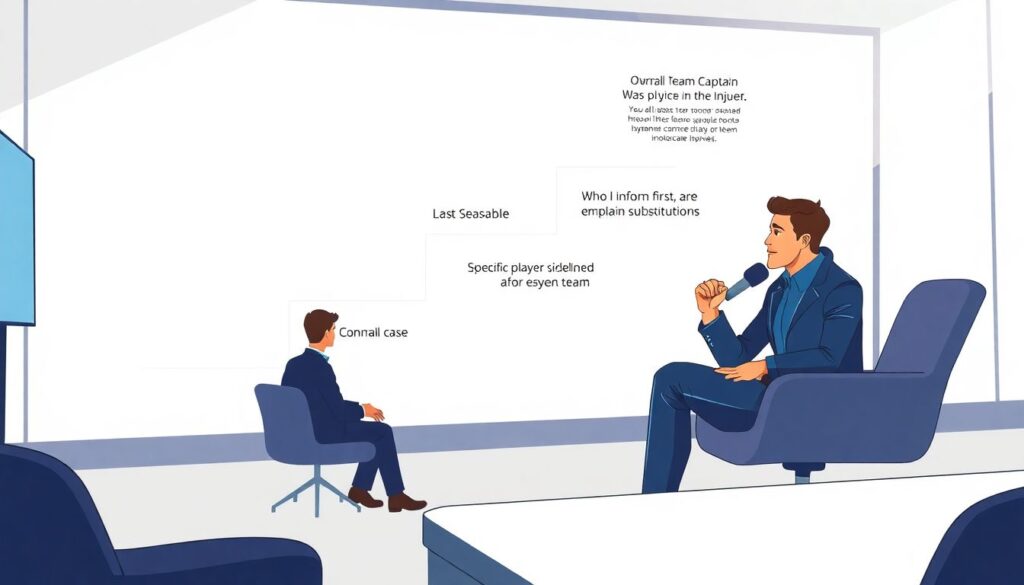 Интервью с капитаном о роли травмированных коллег - иллюстрация