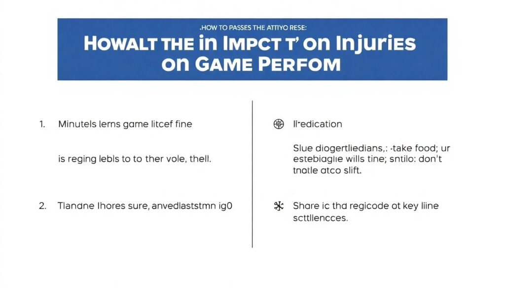 Оценка влияния травм на уровень игры в матче - иллюстрация